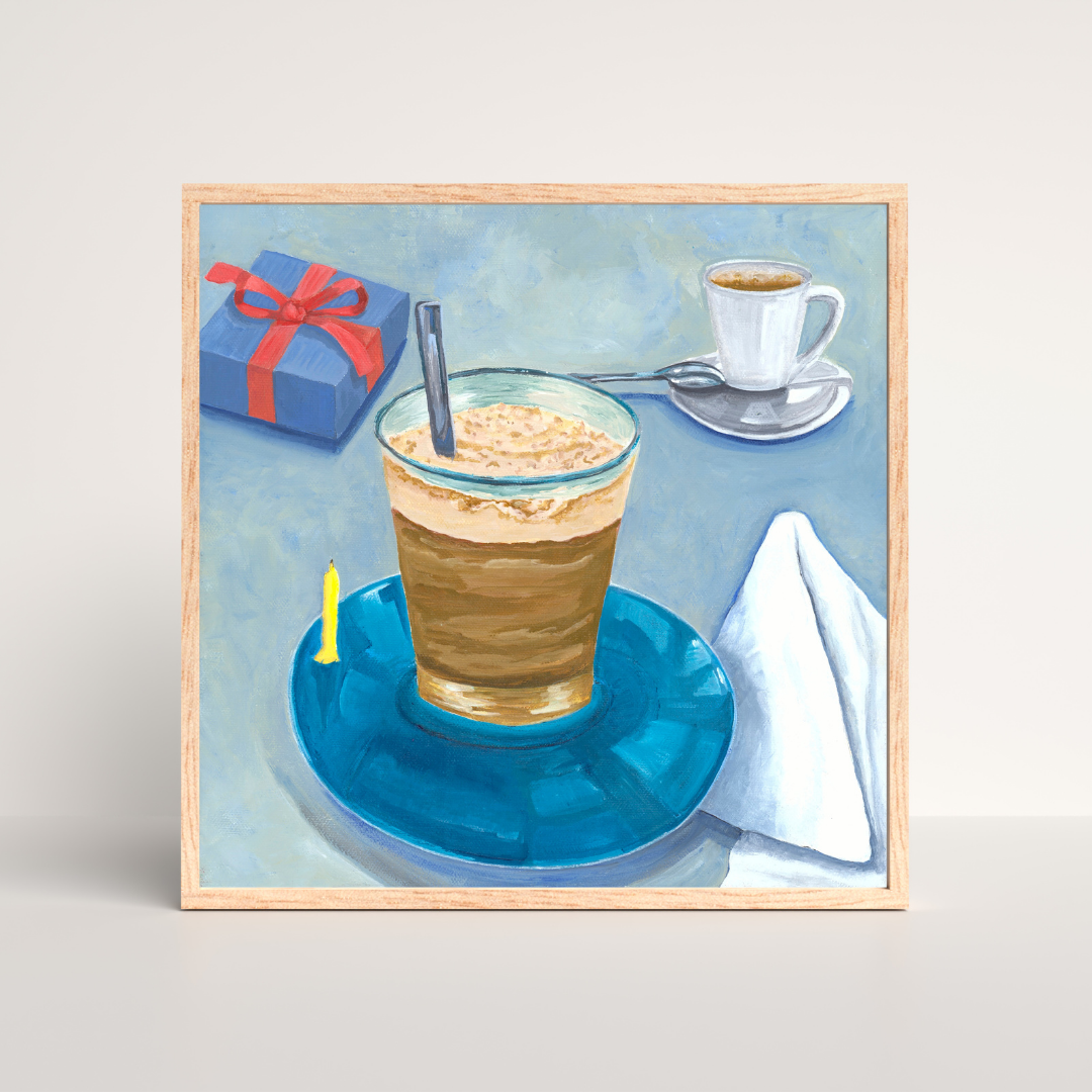 Birthday Budino - Original Painting